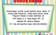 Pengumuman donor darah dialihkan Informasi Pembatalan Kegiatan Donor Darah