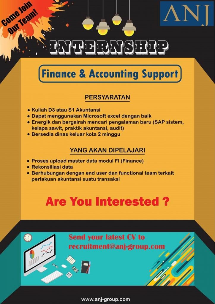 Internship Finance & Accounting Support At PT Austindo Nusantara Jaya ...