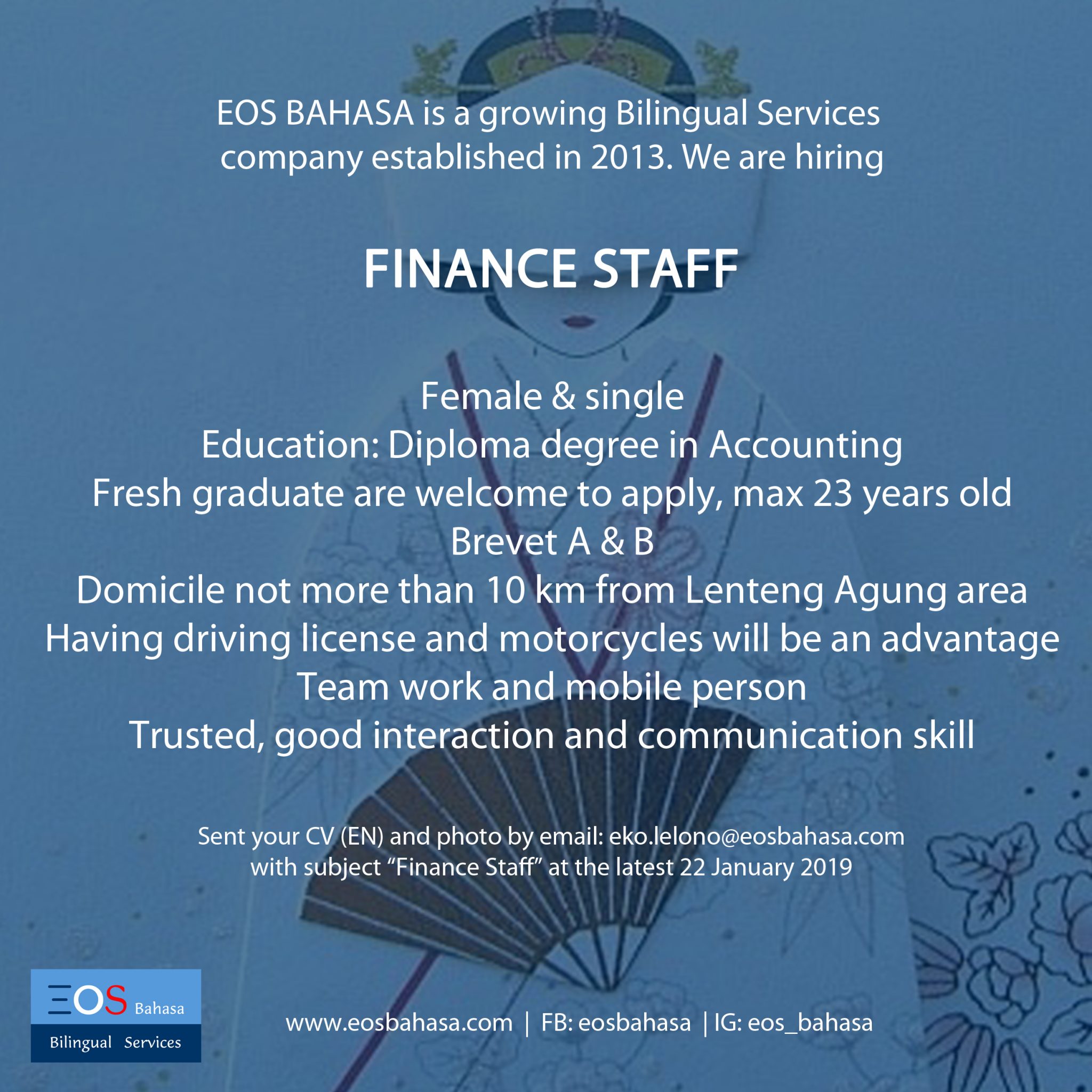 Lowongan Finance Staff