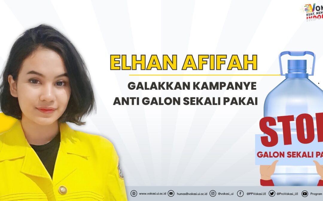 Elhan Afifah, Promote Anti-Disposable Gallon Campaign