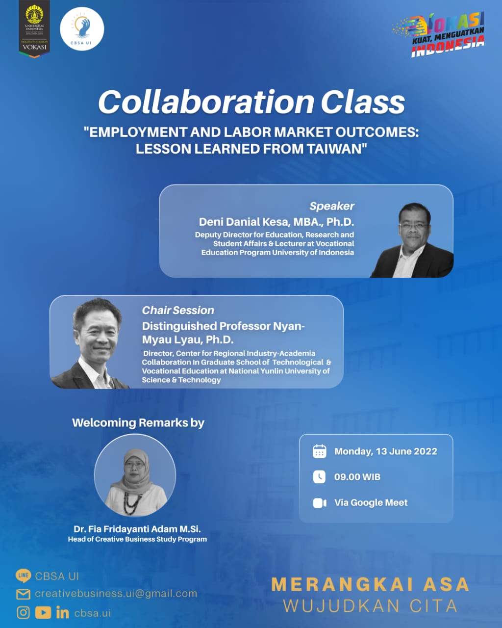 Collaboration Class Bisnis Kreatif Program Pendidikan Vokasi 