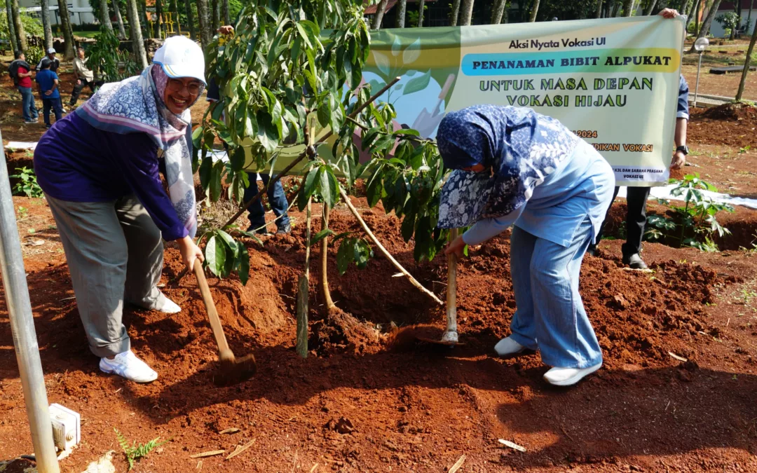 Komitmen Dukung SDGs dalam Pembangunan Lingkungan, Vokasi UI Tanam Tanaman Produktif