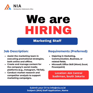Internship Vacancy - PT Networks Indonesia Aku