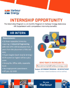 Internship Vacancy - Harbour Energy